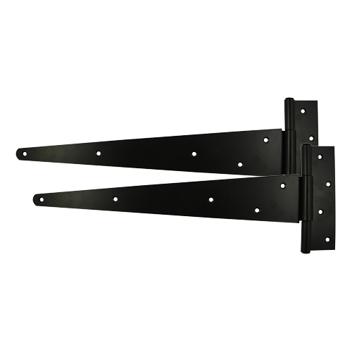 Pair Of Strong Tee Hinges - 18&quot; Black