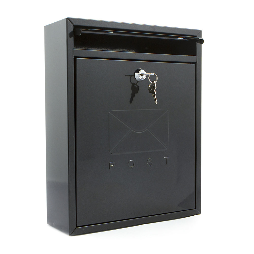 Compact Post Box - Black