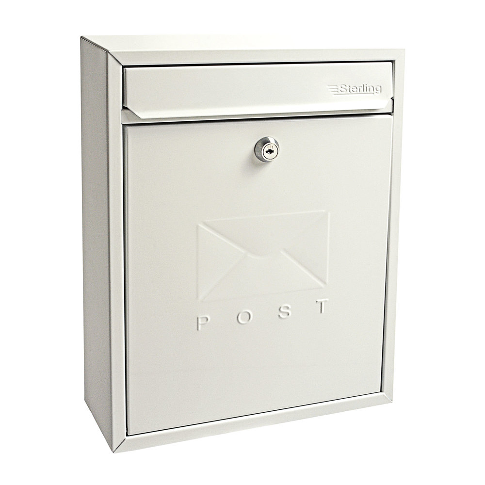 Compact Post Box - White