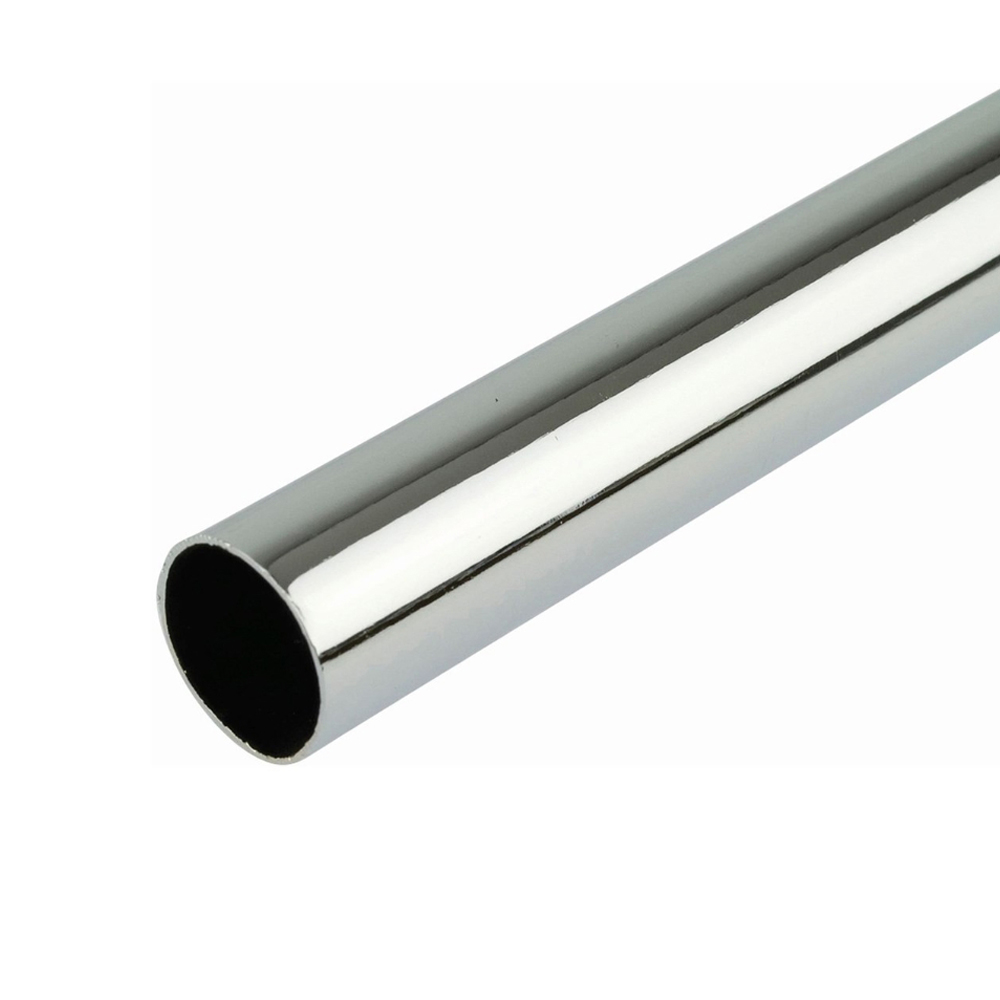 19mm Round Wardrobe Tube Chrome 2.4m