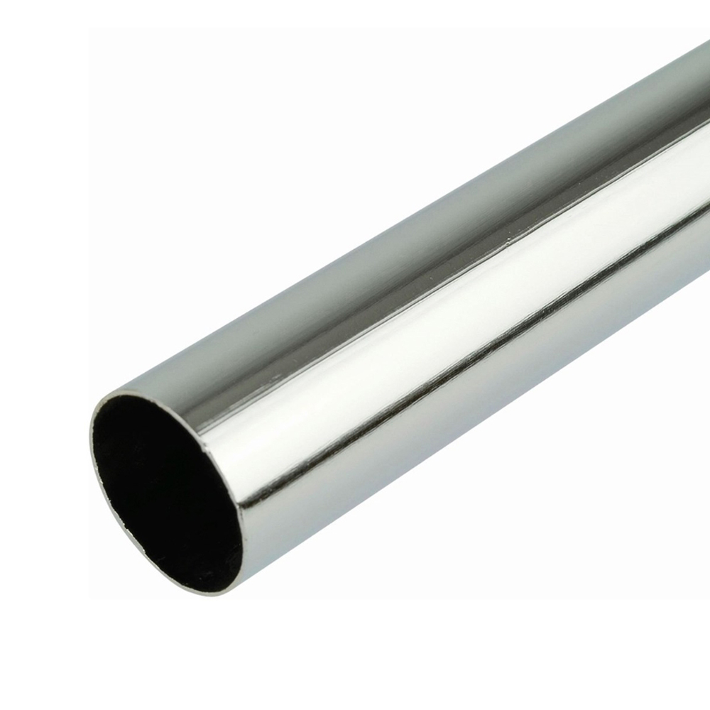 25mm Round Wardrobe Tube Chrome 2.4m