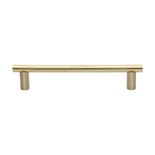 Round Bar Pull Handle Satin Brass V2059-SB