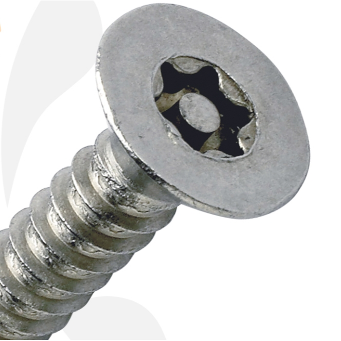 Countersunk Pin Torx Security Self Tapping Screw - 8 x 1&quot; (Pack of 50)