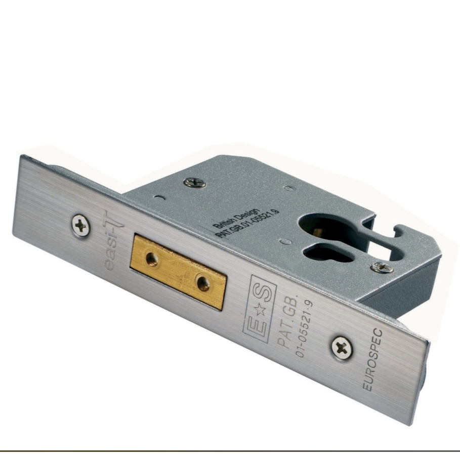 Easi-T Euro Profile Sash Deadlock - 3&quot; Brass
