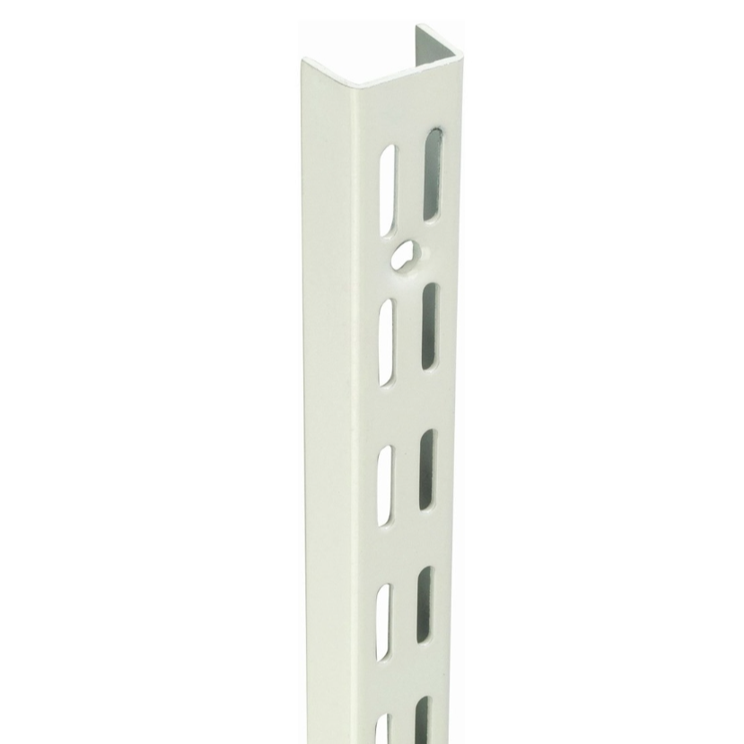 Twin Slot Shelving Upright 1220mm White