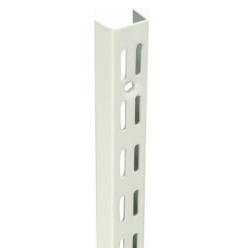 Twin Slot Shelving Upright 1600mm White