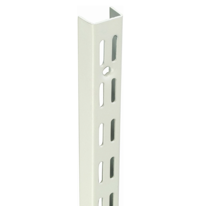 Twin Slot Shelving Upright 1980mm White