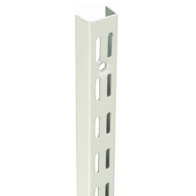 Twin Slot Shelving Upright 1980mm White