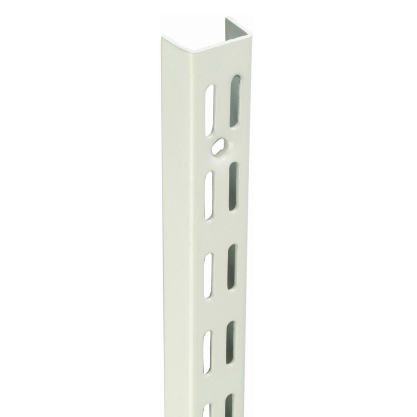 Twin Slot Shelving Upright 2400mm White