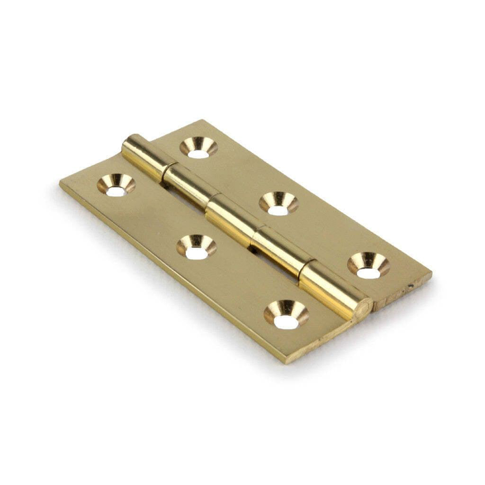 2.5&quot; Solid Brass Cabinet Butt Hinge Polished Brass (1pr)