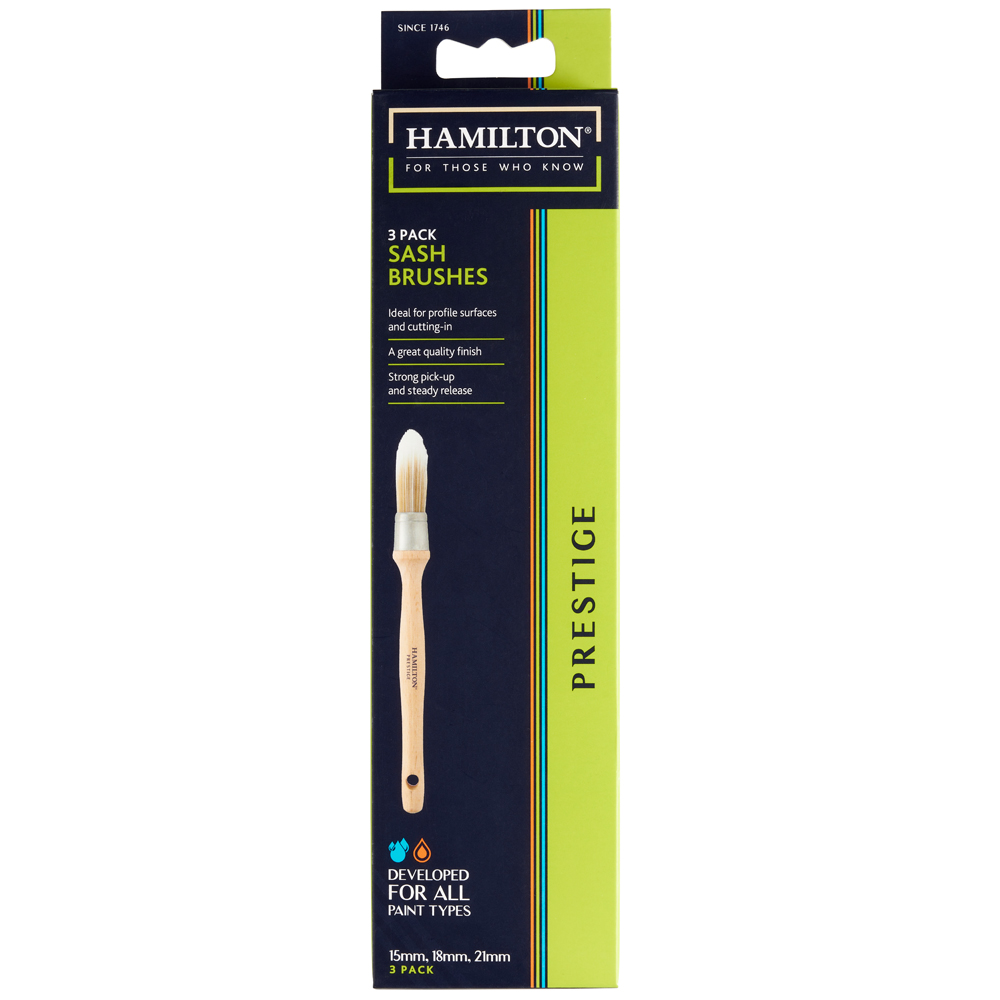 Prestige Sash Brushes Pack of 3