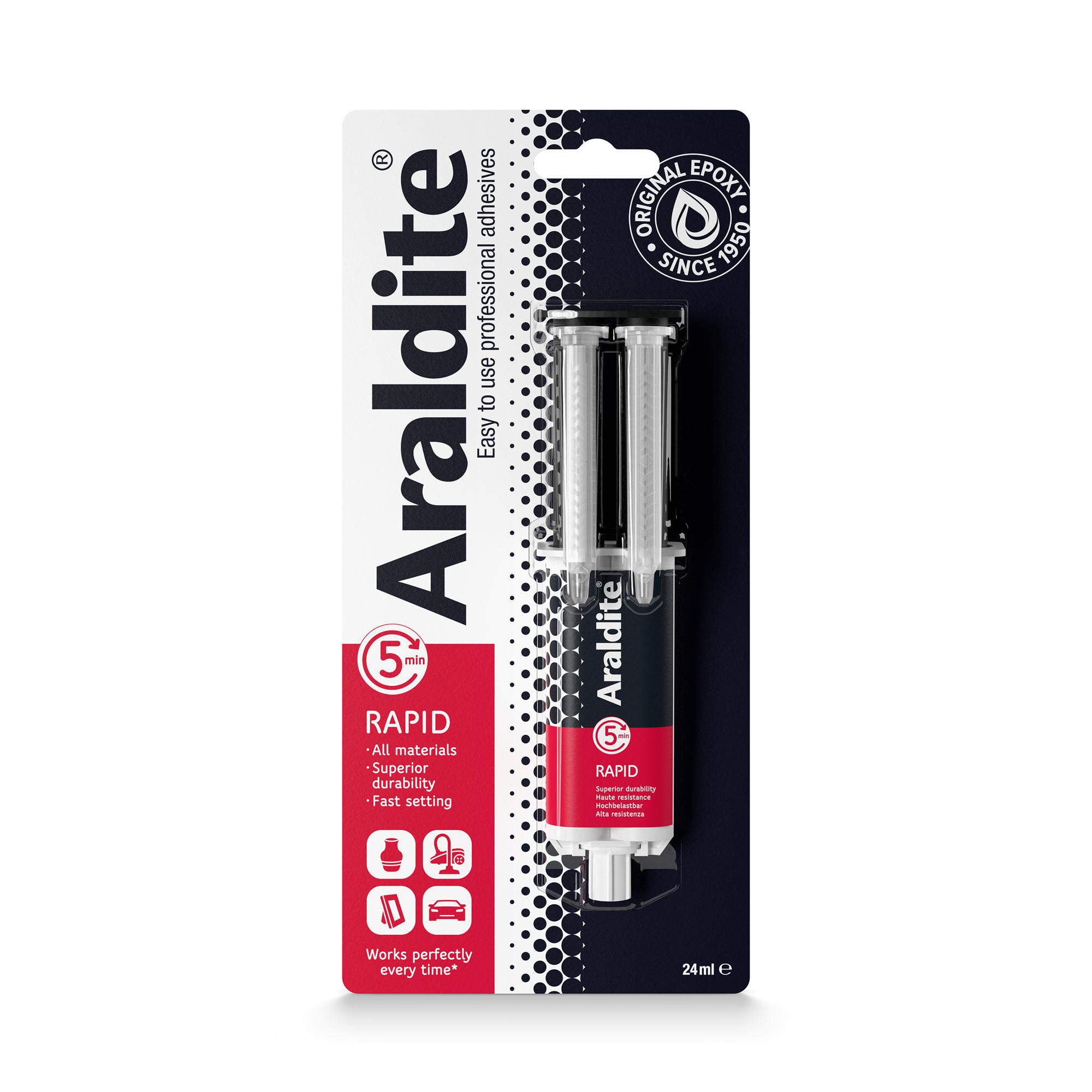 Araldite RAPID Epoxy Glue Syringe 24ml