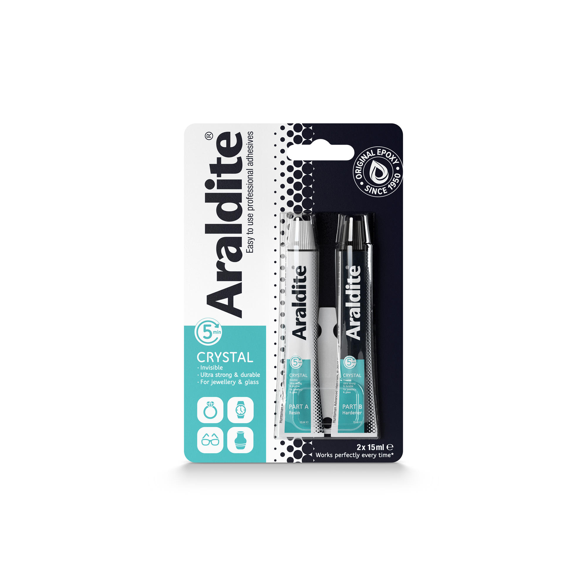 Araldite Crystal Epoxy Glue 2 x 15ml