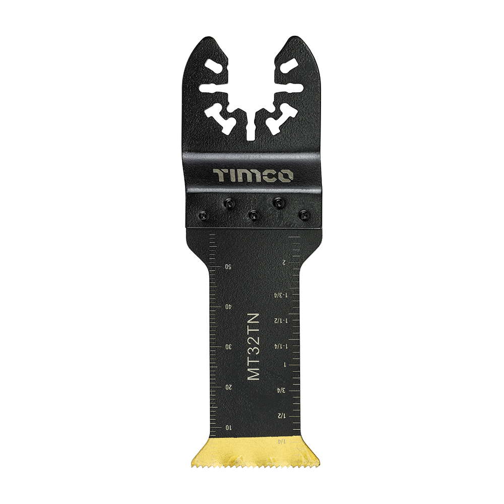 Multi-Tool Titanium Coated Long Reach Blade Wood/Metal Pack of 5