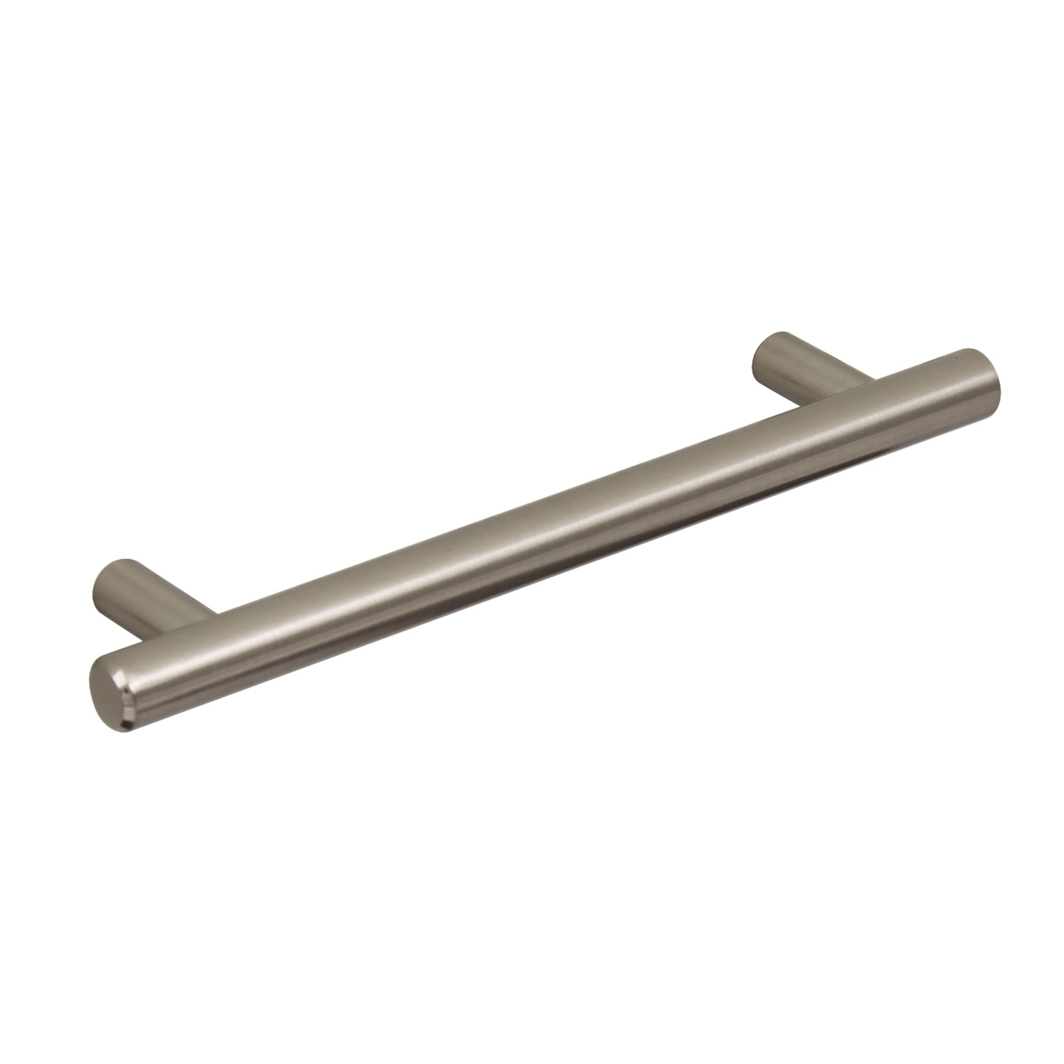 T- Bar Cabinet Handle Brushed Nickel 192mm Screw Centres