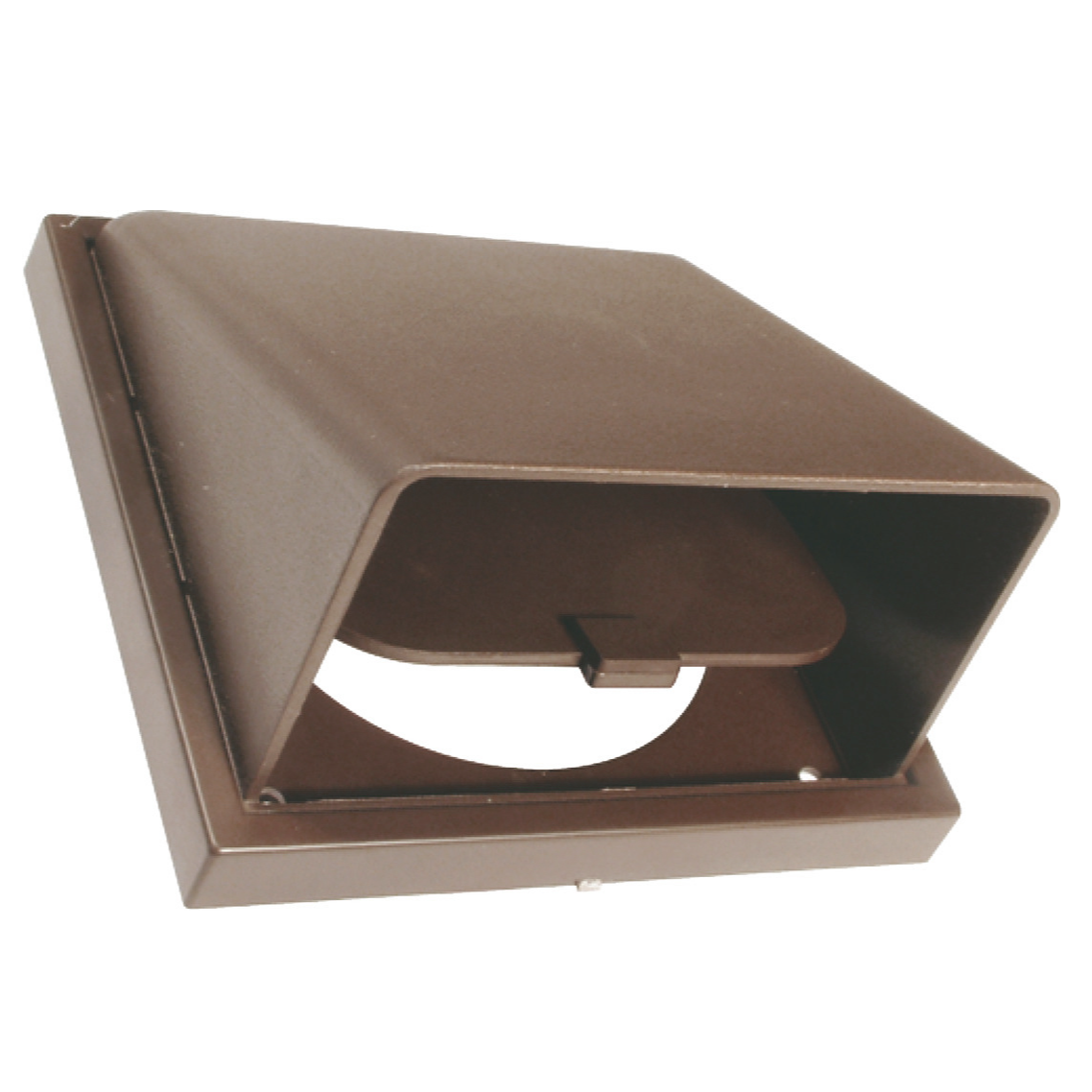Cowled Wall Flap Vent With 100mm Spigot Brown