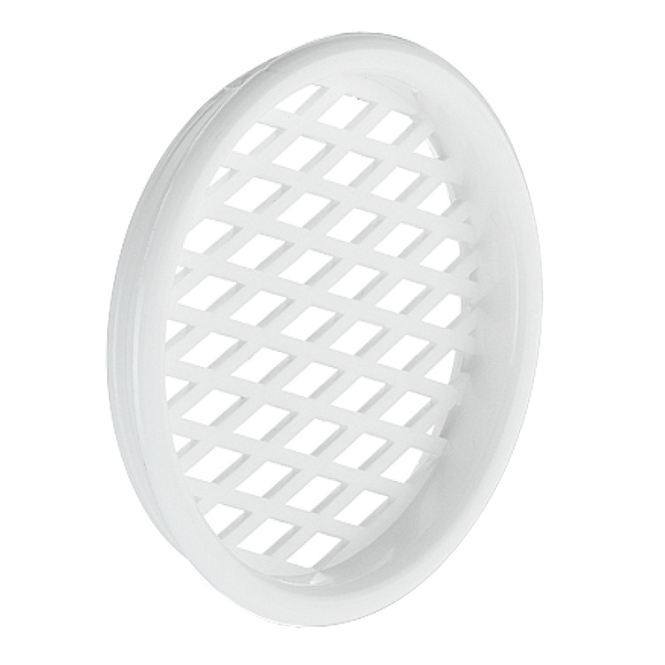 Vent Trim White 55mm Round