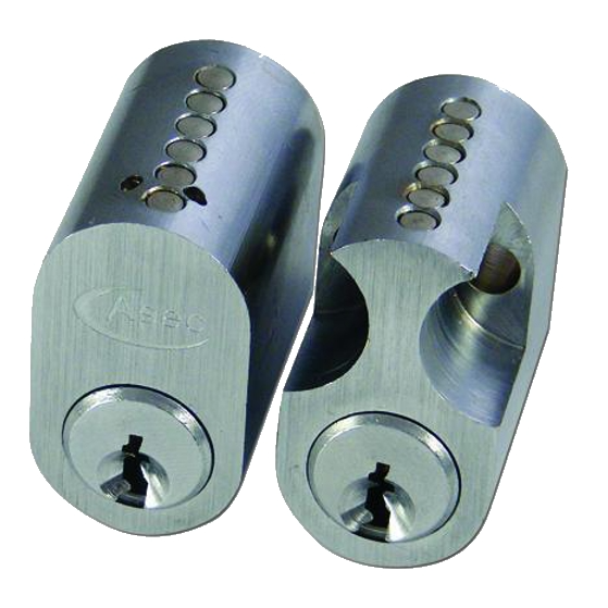 Scandinavian Cylinder Internal & External Satin Chrome