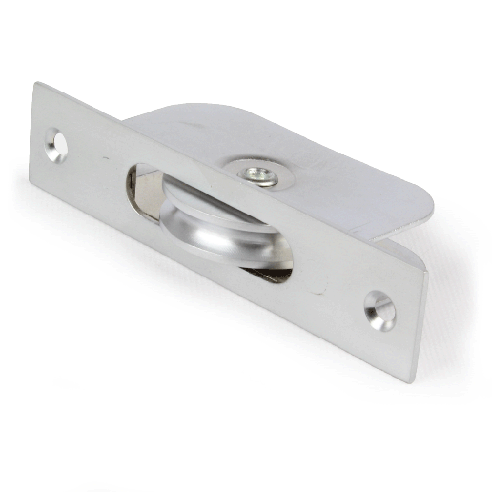 Axle Pulley Satin Chrome Square Ends