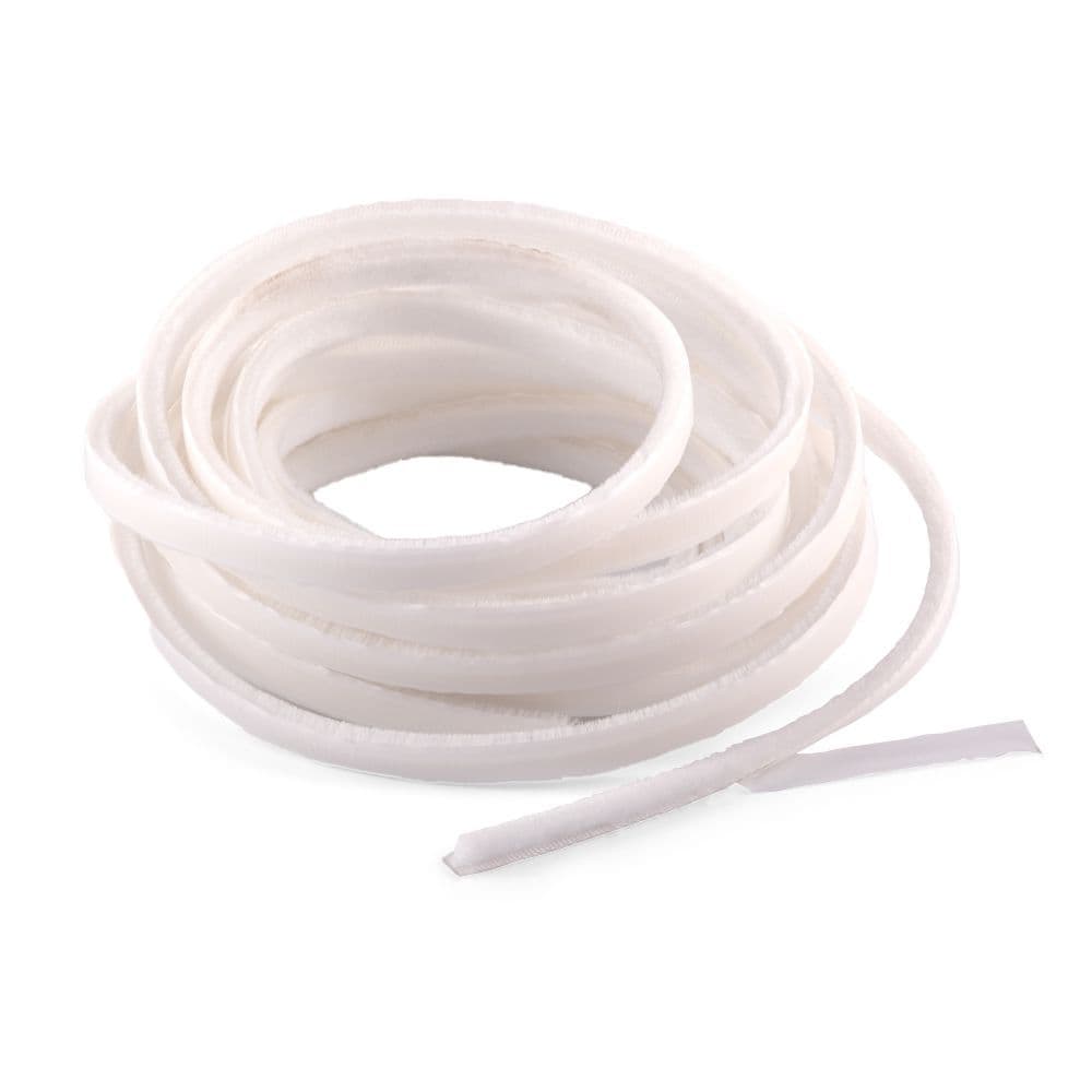 Brush Pile Self Adhesive 5mm x 5m White