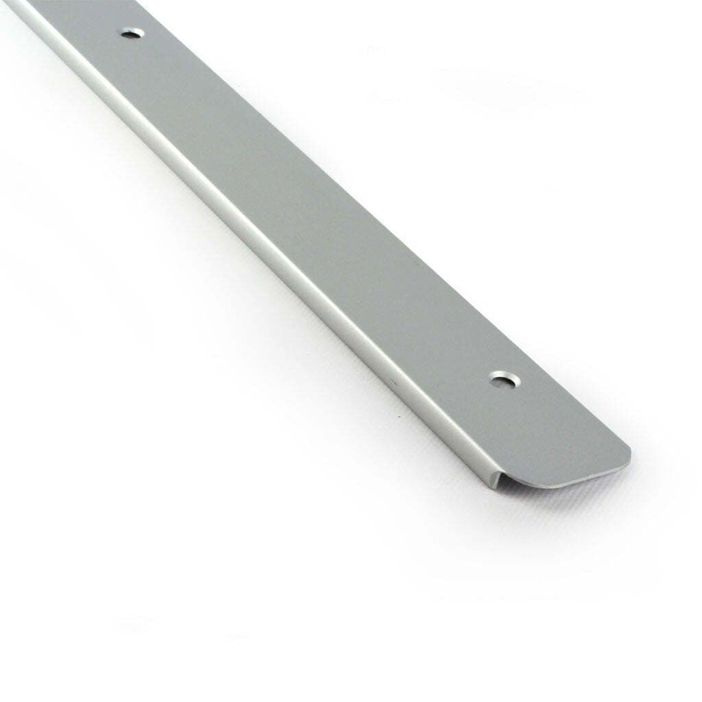 Worktop End Cap Double Bullnose 30mm Silver