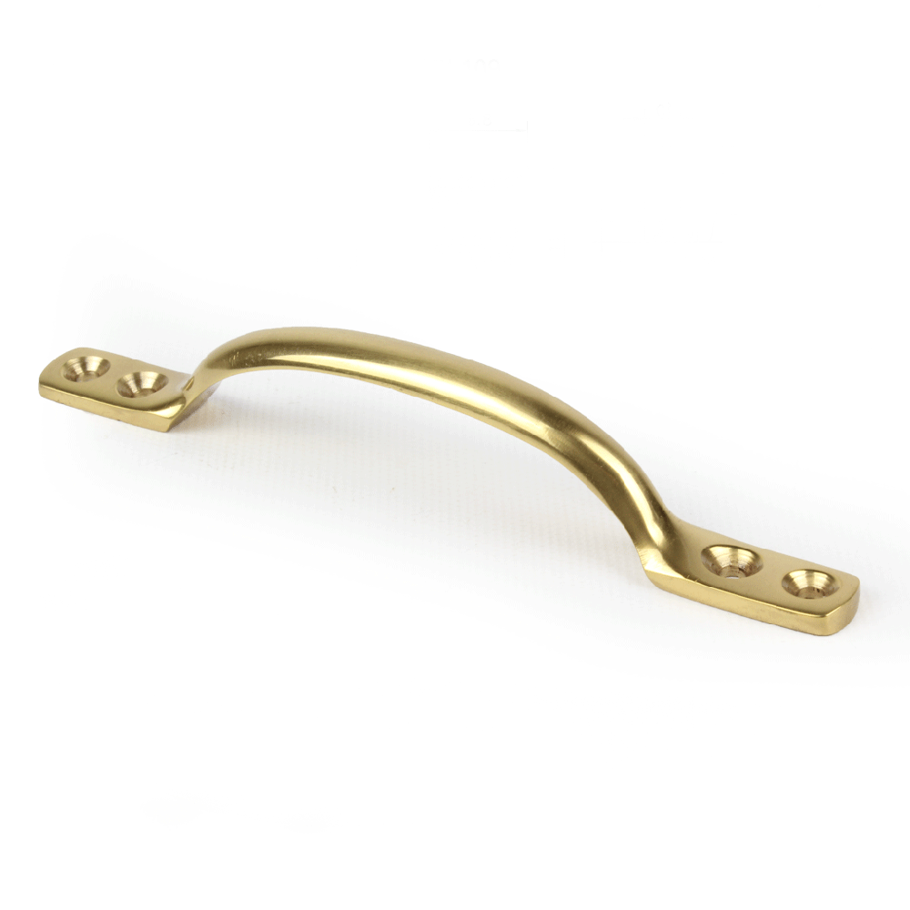 Sash D Handle Polished Brass