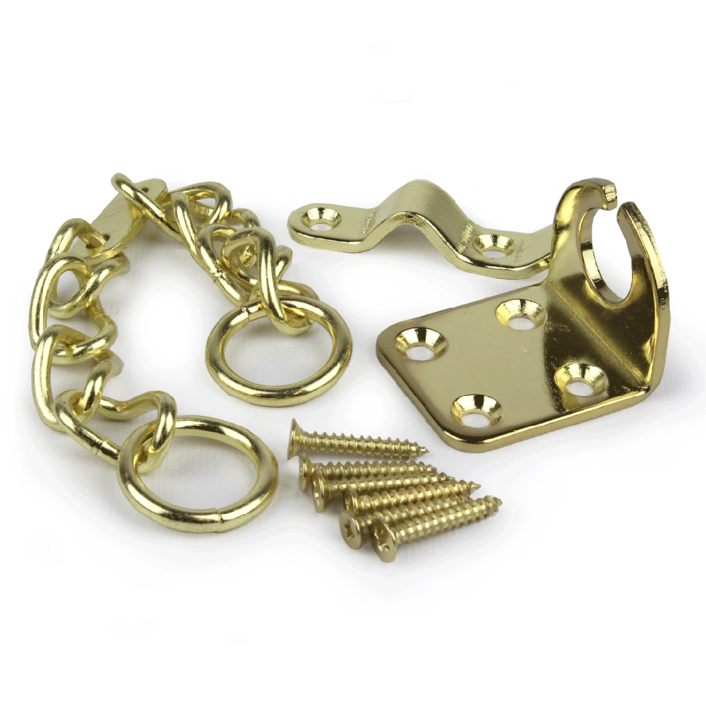 Door Security Chain - Electro Brassed