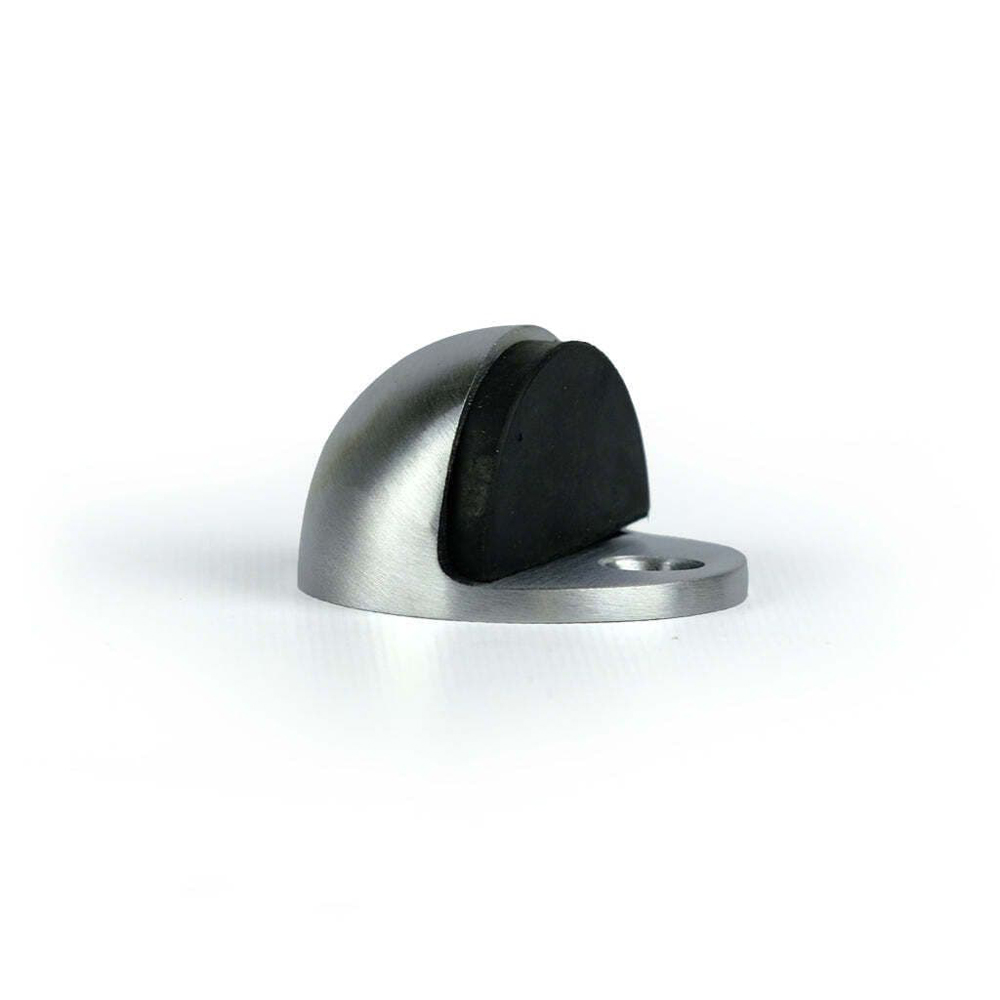 Door Stop Oval - Floor Mounted Satin Chrome AA20SC