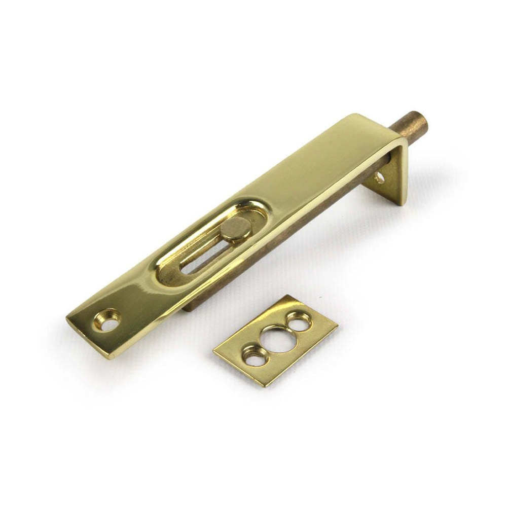 4&quot; Flush Bolt AA79 - Polished Brass