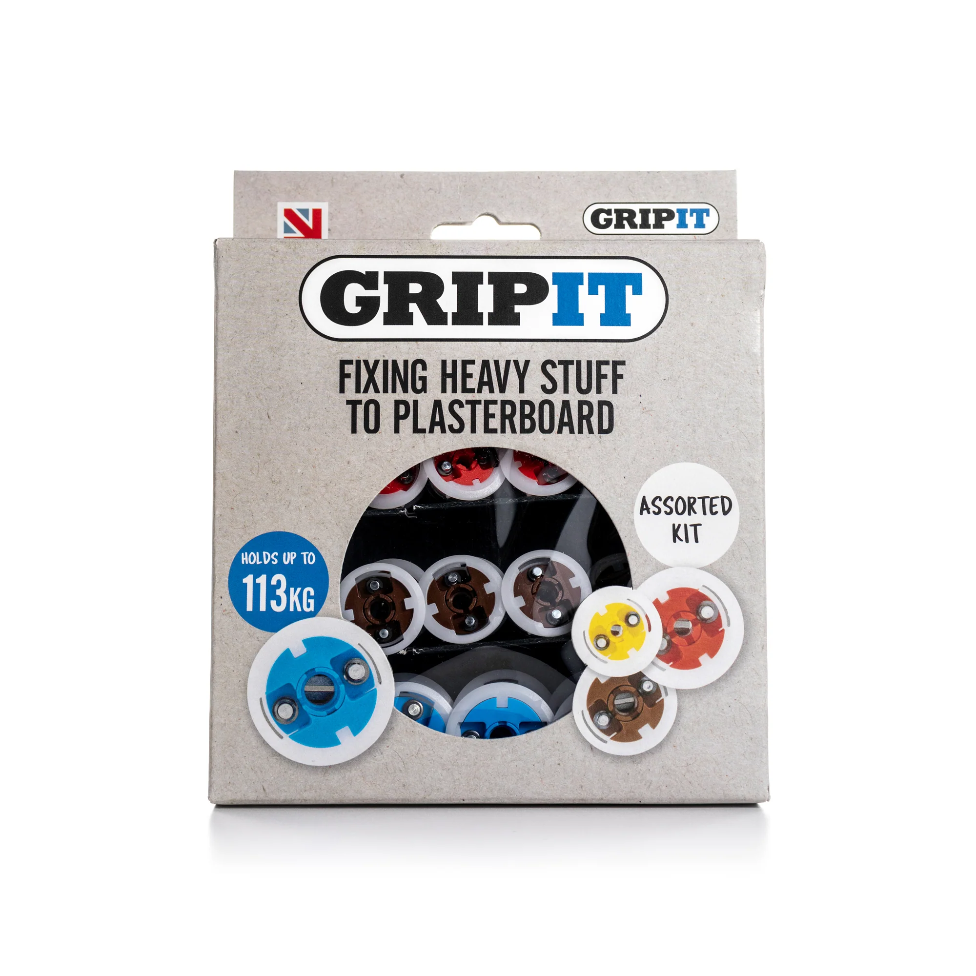 GripIt Plasterboard Fixing Assorted Pack 32pce