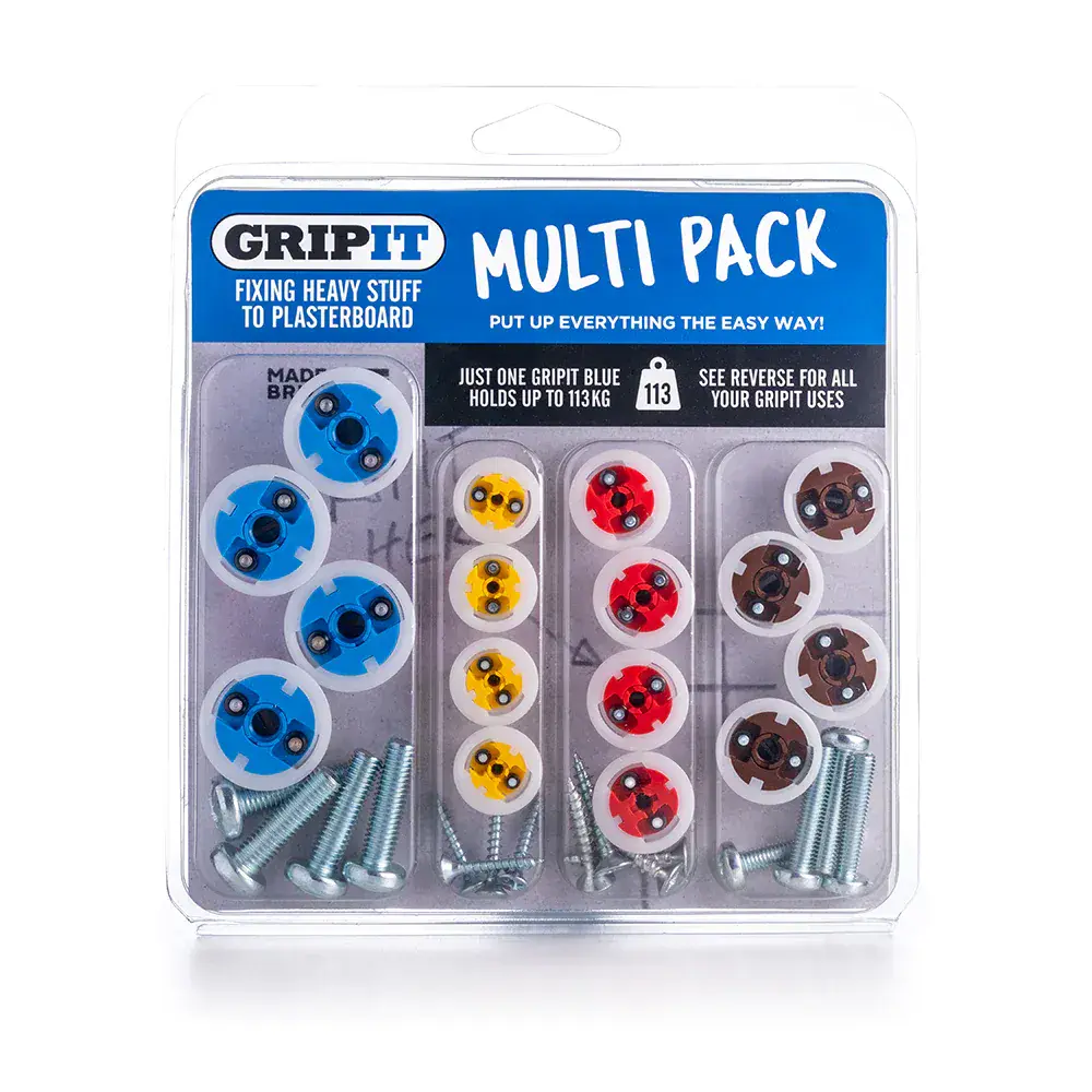 GripIt Plasterboard Fixing  Multi Pack Kit 16pce