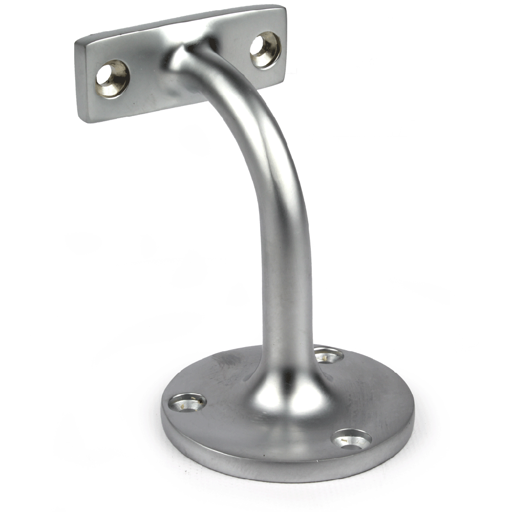 Handrail Bracket Solid Brass 64mm - AA85 - Satin Chrome