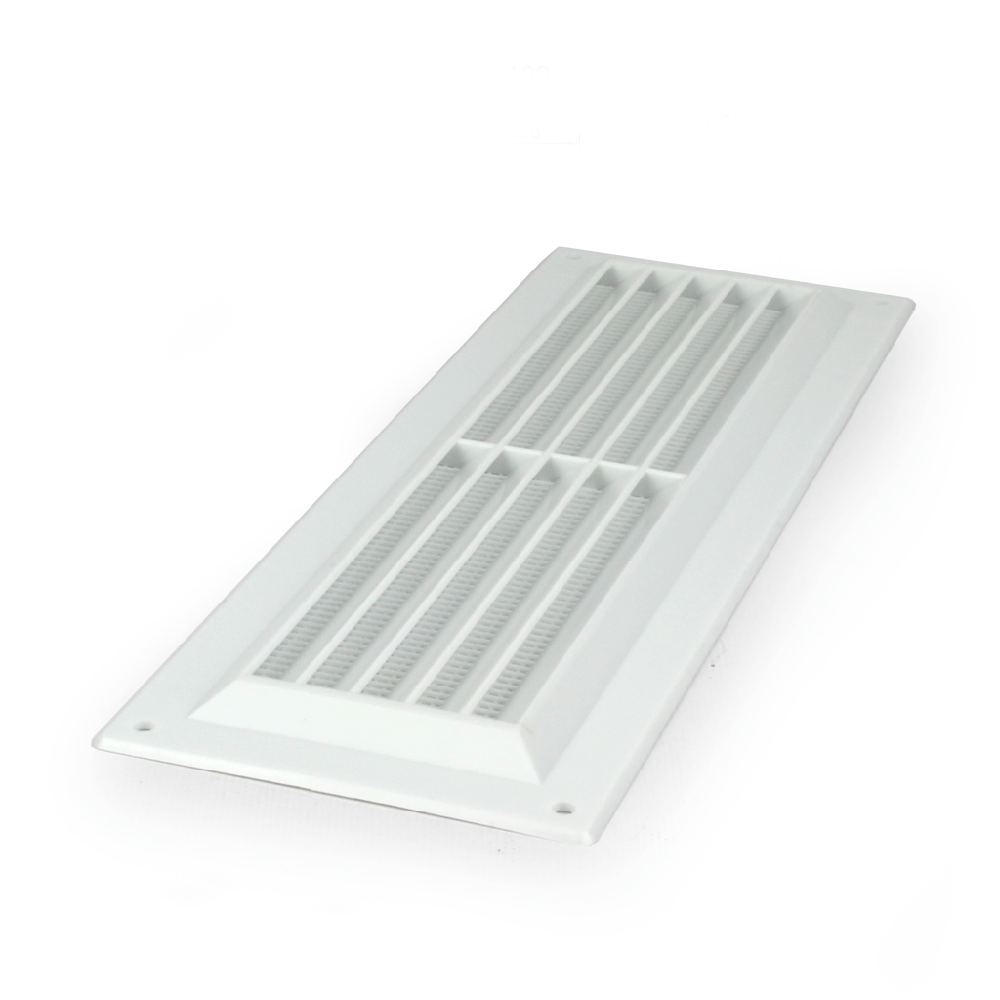 Louvred Ventilation Grille - White - 260mm x 90mm