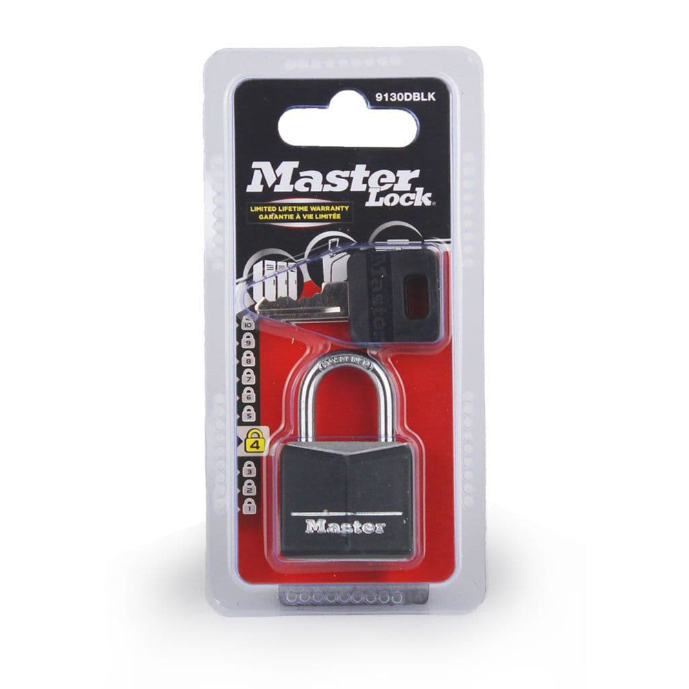 Master Lock 30mm black vinyl padlock