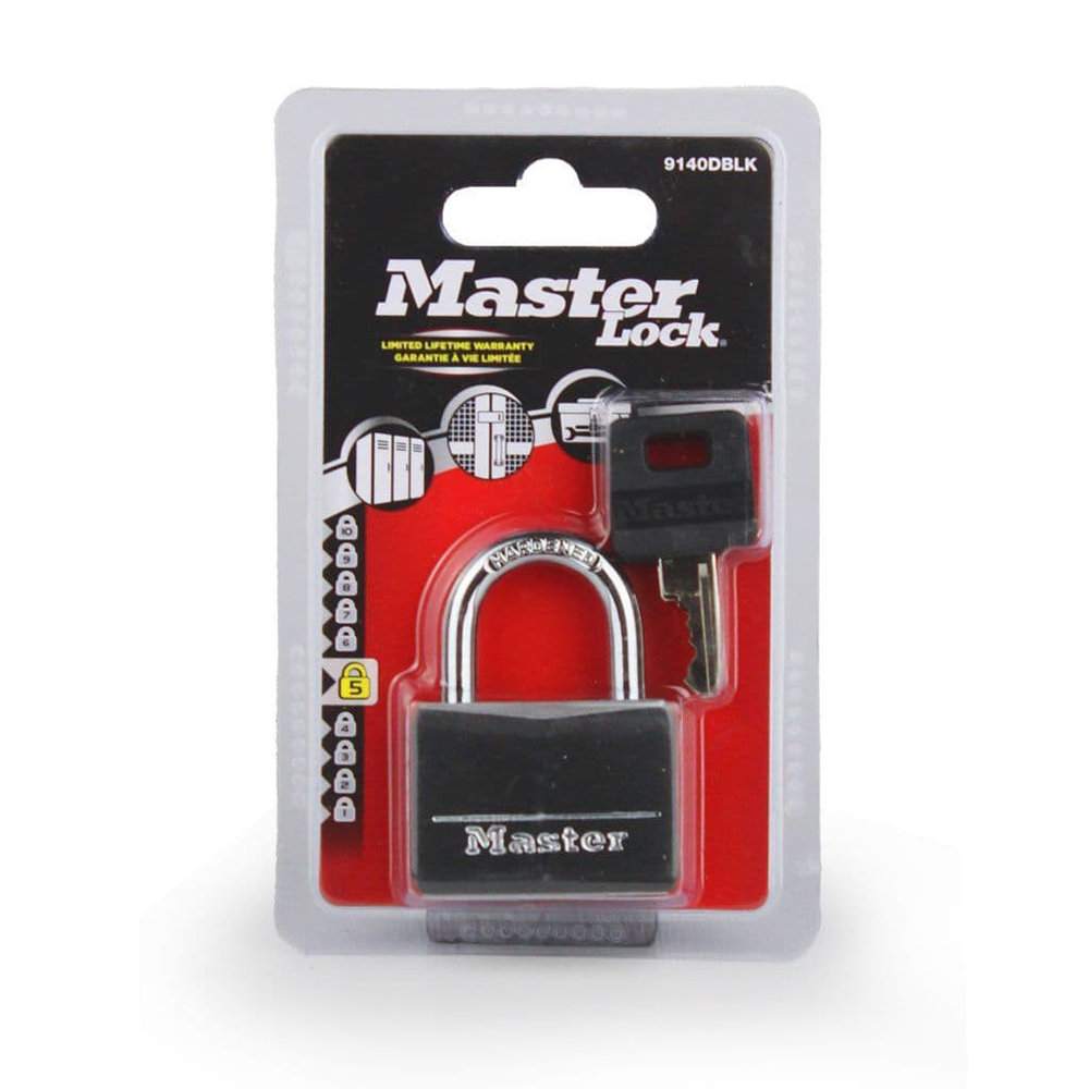 Master Lock 40mm Black Vinyl Padlock