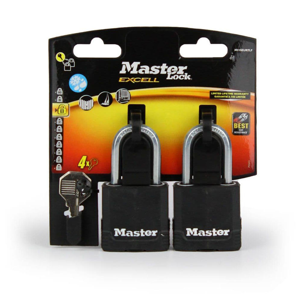 Master Lock 45mm Weather Tough Padlock Keyed Alike Pair