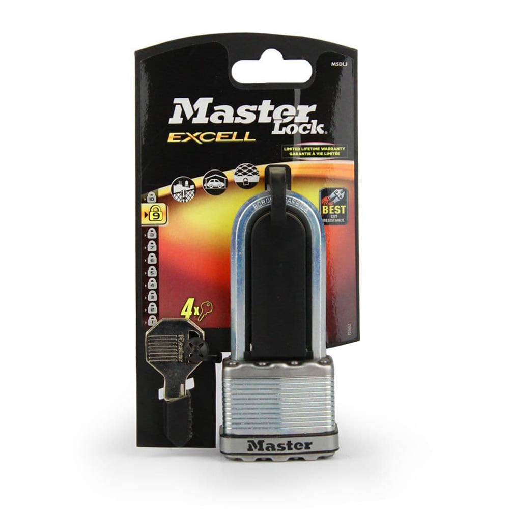 Master Lock 50mm Laminated xl Long Shackle Padlock