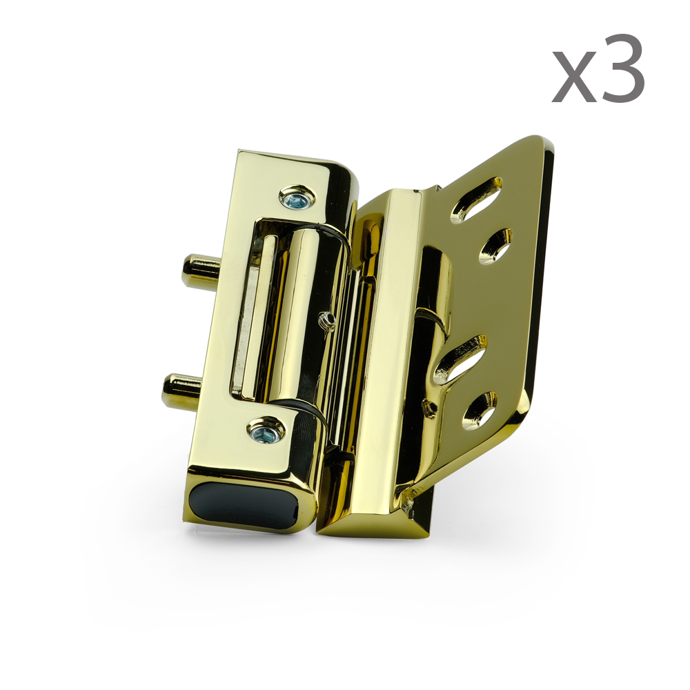 Mila Ideal Flag hinge Gold Set Of Three