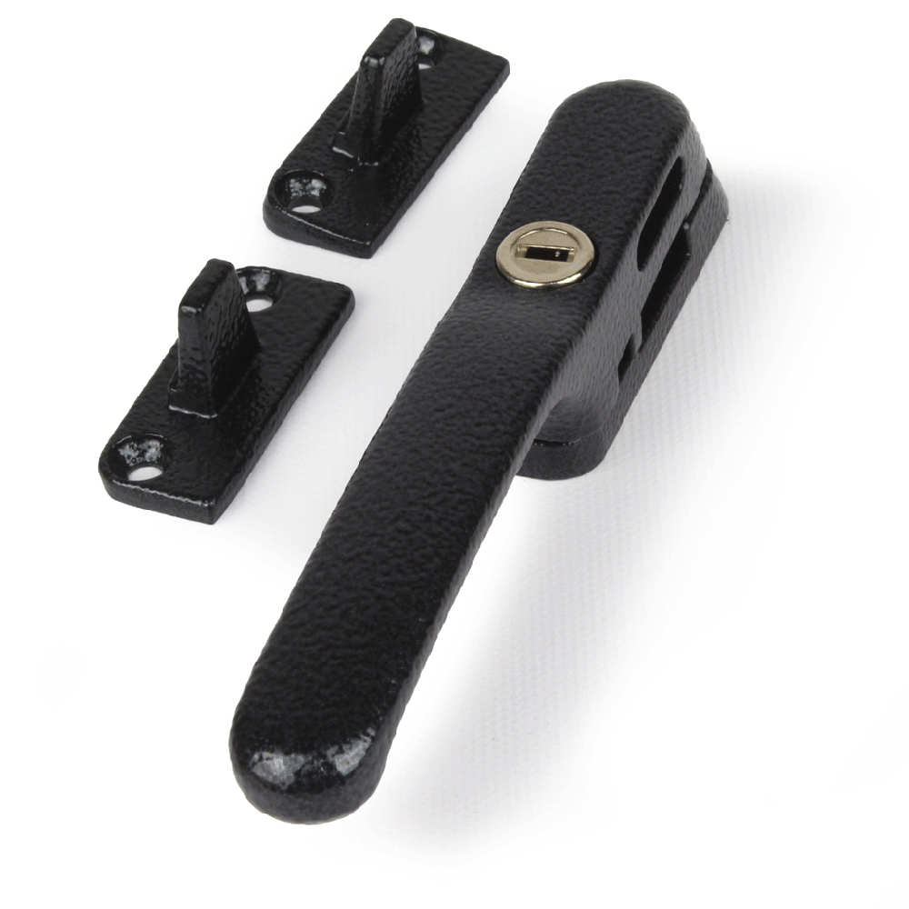 Modern Locking Wedge Fastener Antique Black