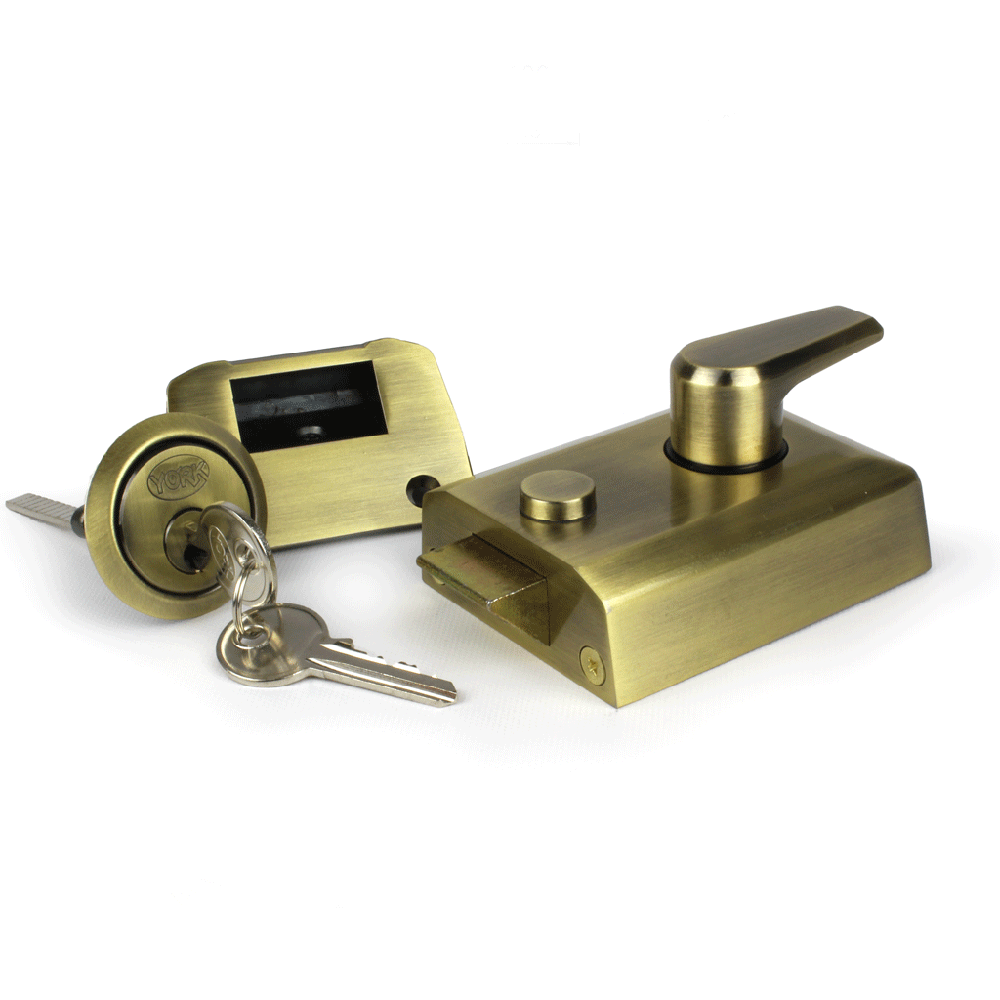 Standard Stile Nightlatch 60mm Antique Brass