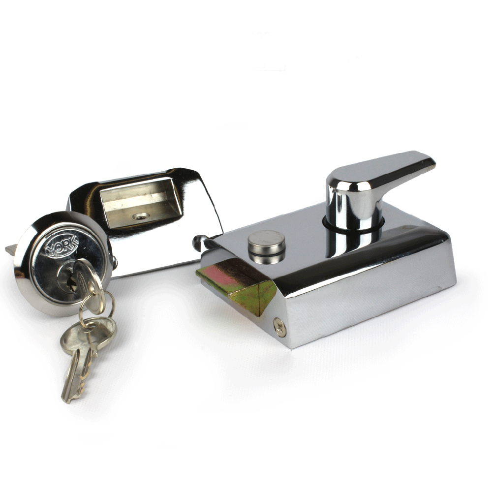 Standard Stile Nightlatch 60mm Polished Chrome