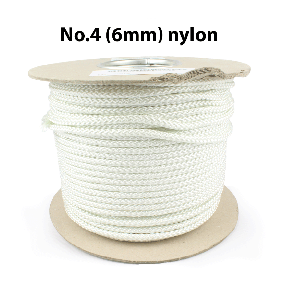 Nylon Sash Cord - No.4 (6mm) - 100m Reel