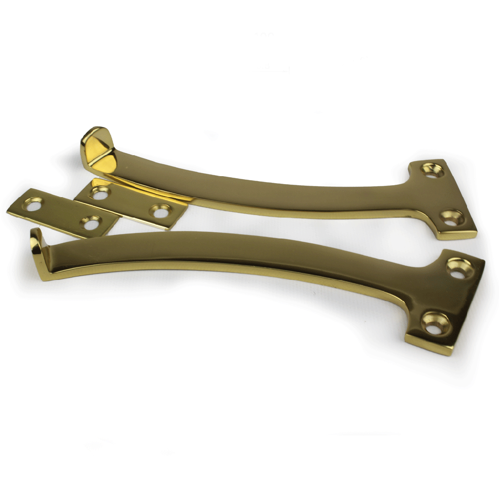 Quadrant Arm Casement Stay DK7 - Polished Brass