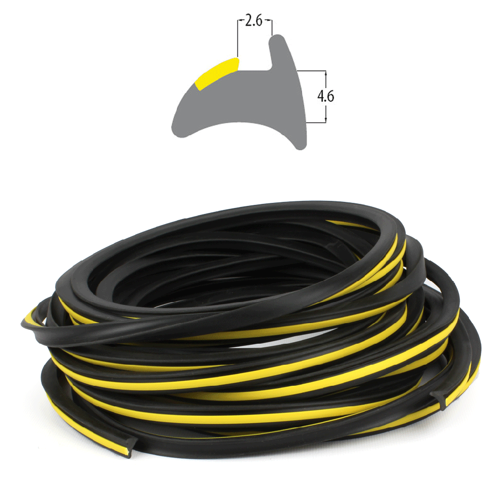 R3232 - Yellow 4.6mm - Wedge Gasket - 10m Coil