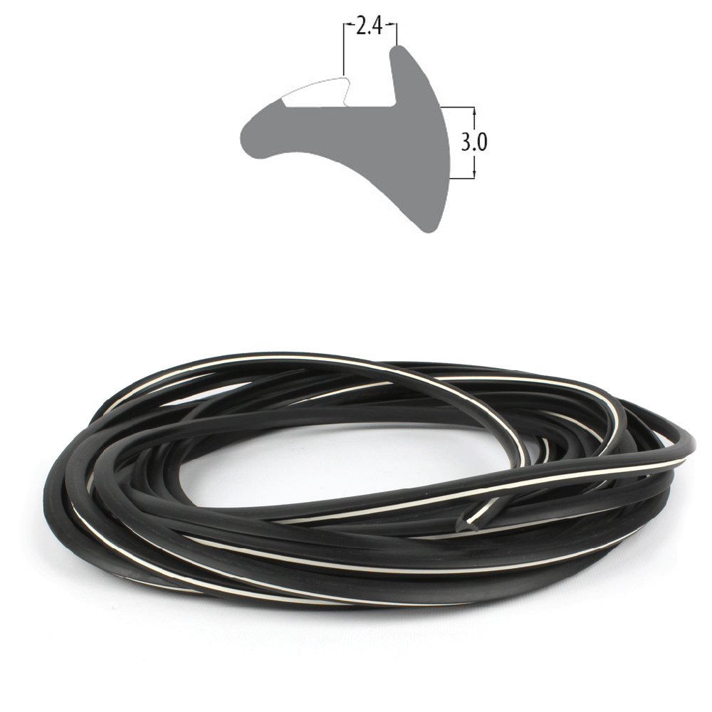 R3235 - White 3.0mm - Wedge Gasket - 10m Coil