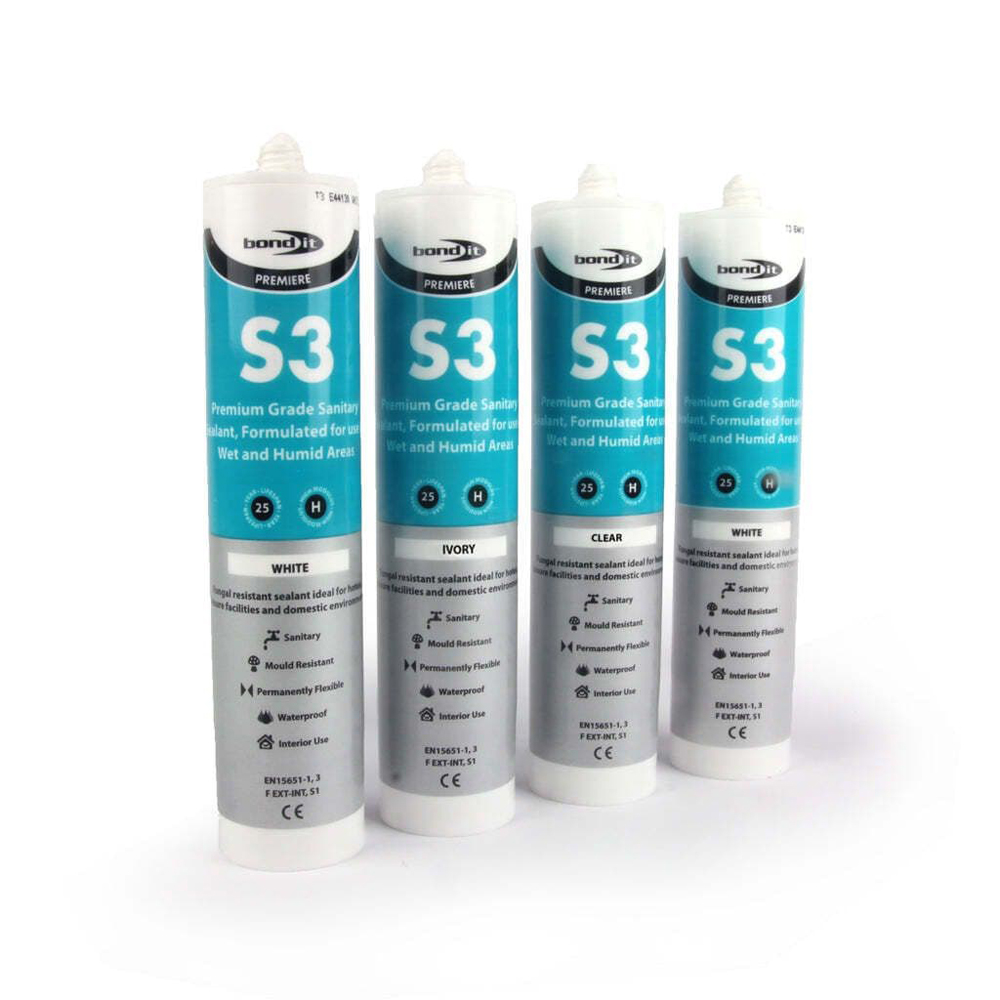 S3 Sanitary Sealant Premium Grade EU3 White 