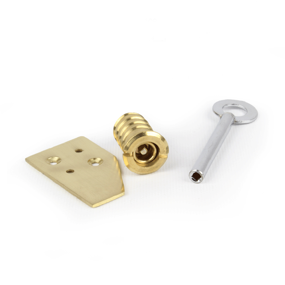 Sash Lock Stop - Polished Brass