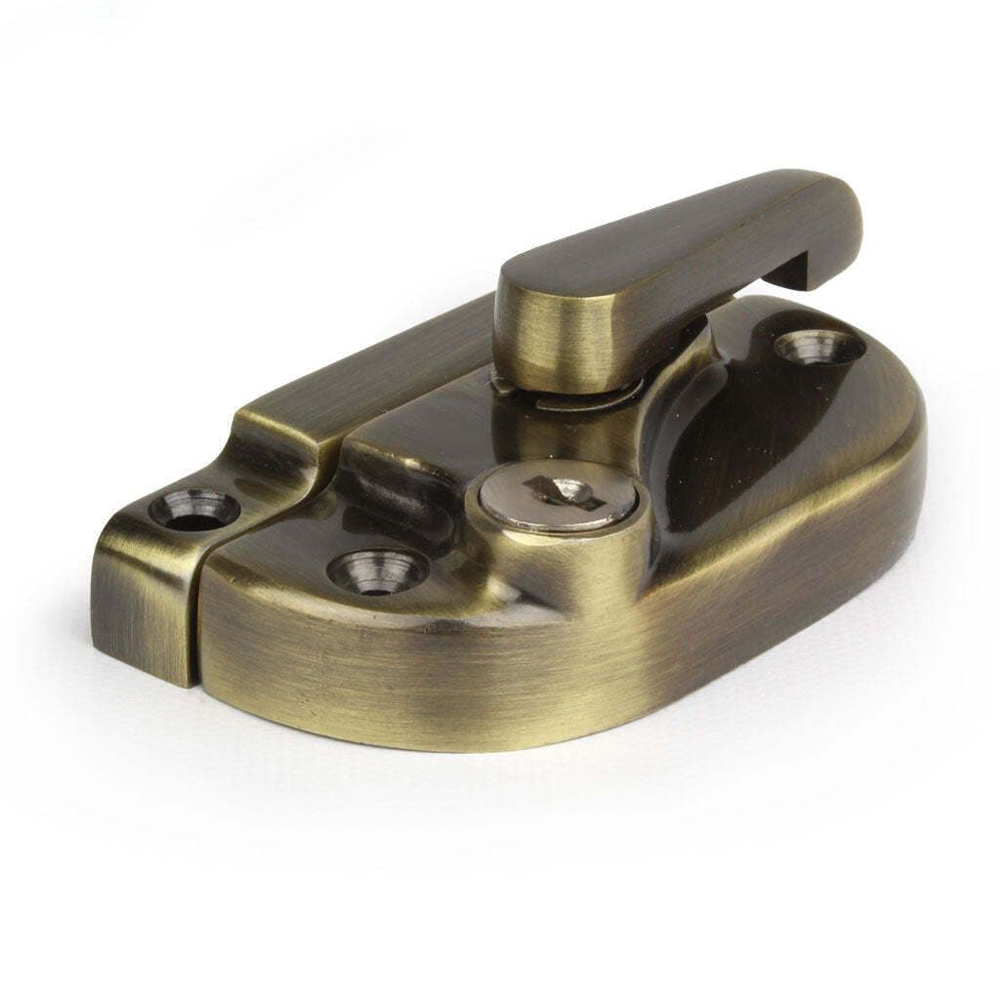 Sash Window Cam Lock - Antique Brass