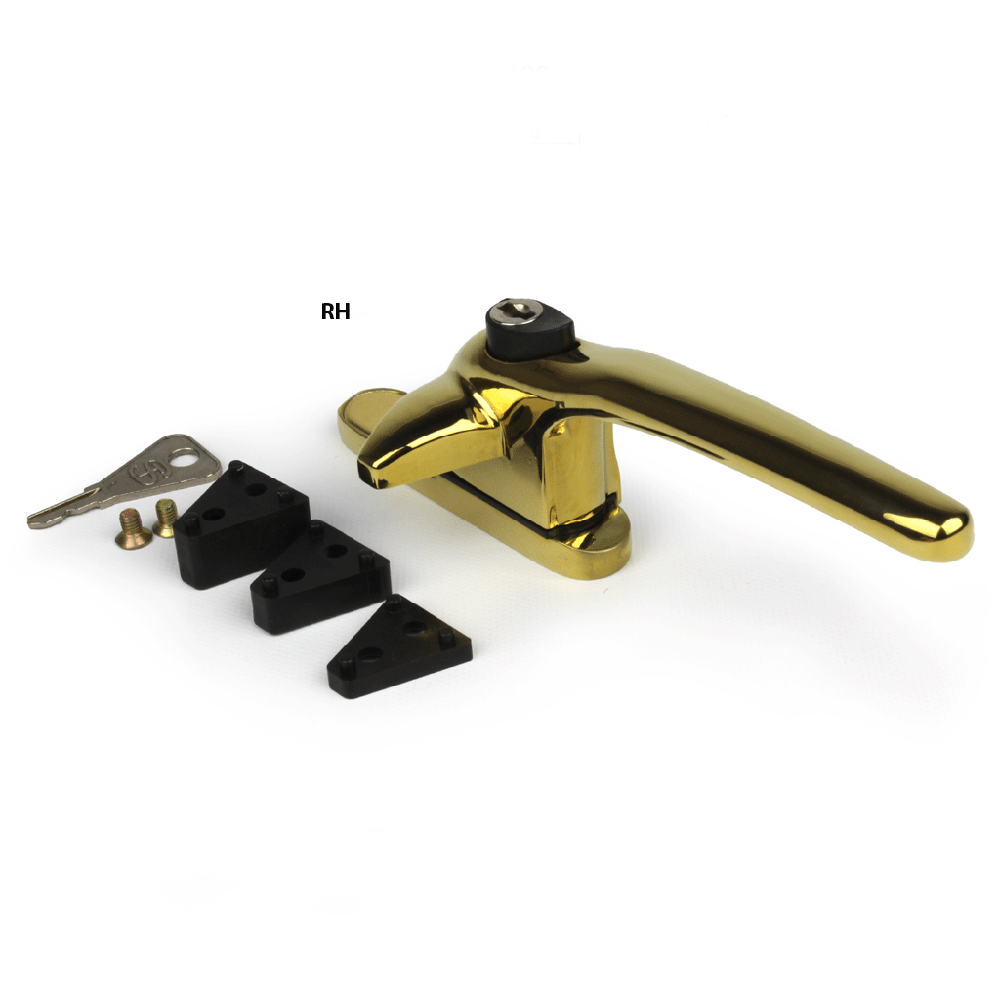 Universal Cockspur Repair Handle Locking Right Hand PVD Gold