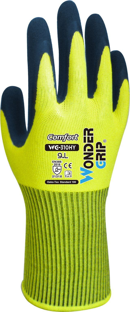 Wonder Grip Comfort Gloves Size 9 Large WG-310HY9